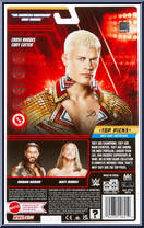 Cody Rhodes from WWE - Top Picks - 2023 manufactured by Mattel [Back]