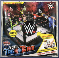 Interactive Ring from WWE - Tough Talkers - Total Tag Team manufactured by Mattel [Front]