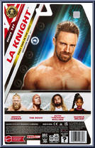 LA Knight from WWE - Series 141 manufactured by Mattel [Back]