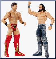 Miz vs Seth Rollins from WWE - Wrestlemania 35 manufactured by Mattel [Loose]