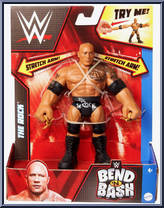 Rock from WWE - Bend 'N Bash - Series 1 manufactured by Mattel [Front]