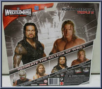 Roman Reigns / Triple H from WWE - Heritage Series manufactured by Mattel [Back]