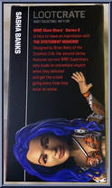 Sasha Banks (Blue Hair) from WWE - Loot Crate manufactured by Mattel [Back]