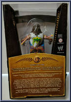 Ultimate Warrior (Wrestlemania VII) from WWE - Defining Moments manufactured by Mattel [Back]