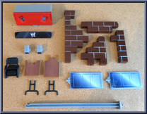 Crash and Bash Playset & Cage Match from WWE Micro Aggression - Accessories manufactured by Jakks Pacific [Loose]