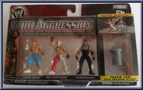 John Cena / Rey Mysterio / Undertaker from WWE Micro Aggression - Series 16 manufactured by Jakks Pacific [Front]