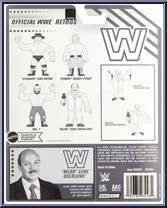 Mean Gene Okerlund from WWE Retro Series - Series 11 manufactured by Mattel [Back]