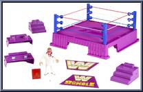 Retro Ring (Brother Love) from WWE Retro Series - Playsets manufactured by Mattel [Loose]