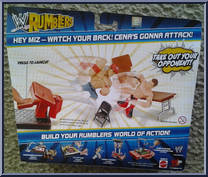 John Cena vs Miz from WWE Rumblers - Attack Packs manufactured by Mattel [Back]
