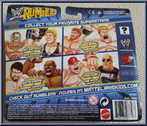 John Cena / Rock from WWE Rumblers - 2-Packs manufactured by Mattel [Back]