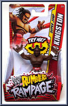 Kofi Kingston (Super Jump) from WWE Rumblers - Rampage manufactured by Mattel [Front]