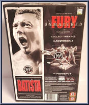 Batista from WWE Unmatched Fury - Series  1 manufactured by Jakks Pacific [Back]