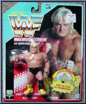 Greg "The Hammer" Valentine from WWF - Series  3 manufactured by Hasbro [French Card]