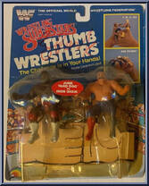 Junk Yard Dog vs. Iron Sheik from WWF - Thumb Wrestlers manufactured by LJN [Front]