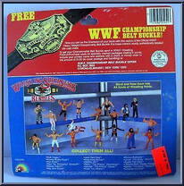 Iron Sheik / Nikolai Volkoff from WWF - Bendies - Tag Team Champions manufactured by LJN [Back]