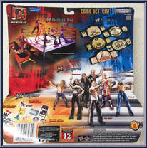 Rob Van Dam vs Test from WWF Titan Tron Live - Ringside Rivals - Series 4 manufactured by Jakks Pacific [Back]