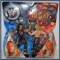 Rock vs Chris Jericho from WWF Titan Tron Live - Ringside Rivals - Series 2 manufactured by Jakks Pacific [Front]