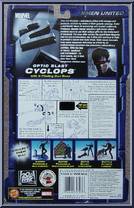 Cyclops (Optic Blast) from X2:  X-Men United - Series 1 manufactured by Toy Biz [Back]