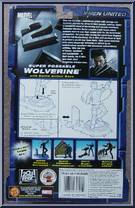 Wolverine (Super-Poseable) from X2:  X-Men United - Series 1 manufactured by Toy Biz [Back]