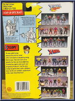 Cyclops (Light-Up Optic Blast) from X-Men - Series 5 manufactured by Toy Biz [Back]