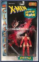 Elektra from X-Men - Classics - Light Up Weapons manufactured by Toy Biz [Front]