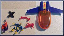 Jet Hangar Playset from X-Men - Pocket Comics - Series 1 manufactured by Toy Biz [Loose]