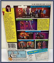 Magneto (Magnetic Hands & Chest) from X-Men - Series 1 manufactured by Toy Biz [Back]