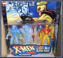 Fire & Ice (Iceman vs. Pyro) from X-Men - Classics - 2-Packs manufactured by Toy Biz [Front]