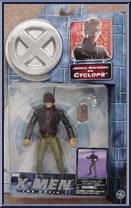 Cyclops (Civilian) from X-Men - Movie - Series 2 - Silver Stands manufactured by Toy Biz [Front]