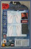 Rogue (Battle Suit) from X-Men - Movie - Series 2 - Gold Stands manufactured by Toy Biz [Back]
