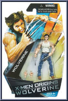 Wolverine (White T-Shirt) from X-Men Origins: Wolverine - Movie Series manufactured by Hasbro [Front]