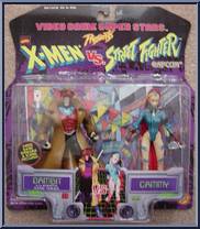 Gambit vs. Cammy from X-Men - vs Street Fighter - Series 2 manufactured by Toy Biz [Front]
