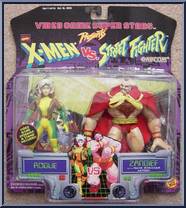 Rogue vs. Zangief from X-Men - vs Street Fighter - Series 2 manufactured by Toy Biz [Front]