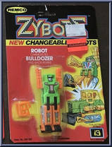 Bulldozer (Green / Orange) from Zybots - Basic Series manufactured by Remco [Front]
