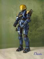 EVA Blue Metallic With Gold Secondary (Halo) Custom Action Figure