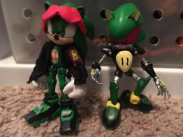 Scourge and Metal Scourge (Sonic) Custom Action Figure