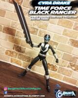 Cyra the Black Ranger (Power Rangers) Custom Action Figure