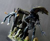 Alien Diorama: Queen W/ Bishop (Aliens) Custom Diorama / Playset