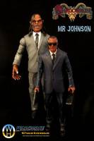 Mr Johnson and Bodyguard (Shadowrun) Custom Action Figure