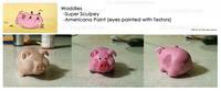 Waddles the Pig (Gravity Falls) Custom Miniature / Figurine