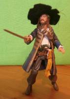 Captain Hector Barbossa W/ Jack the Monkey (Pirates of the Carribean) Custom Action Figure