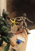 Green VS Tan Diorama (Army Men) Custom Diorama / Playset