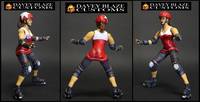 Pilar a.K.a. "Beta Block-Her"- Mobtown Mods - Charm City Roller Girls (Original) Custom Action Figure