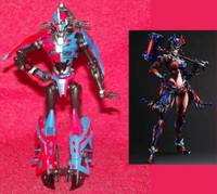 Harley Quinn Inspired Decepticlown Arcee (Transformers - Prime) Custom Action Figure
