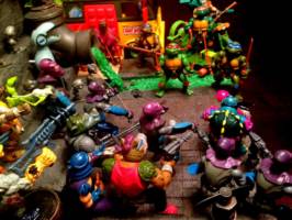 Vintage TMNT Sewer Diorama (Teenage Mutant Ninja Turtles) Custom Diorama / Playset