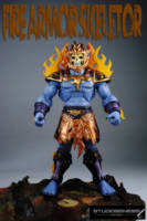 FIRE ARMOR SKELETOR evil lord of fire and destruction!!! (Masters of the Universe) Custom Action Figure