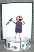 The Purple Shirted Eye Stabber (Original) Custom Action Figure